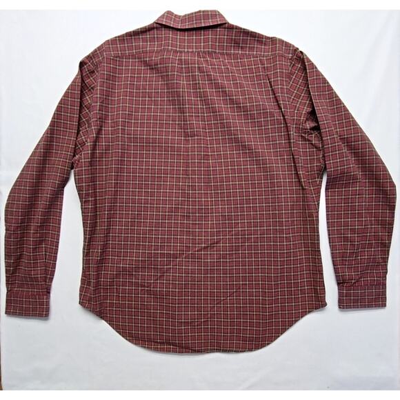 Ralph Lauren Classic Fit Plaid Shirt Red Green Checkered XL Long Sleeve - Picture 8 of 10